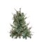 Northlight Country Mixed Pine Artificial Christmas Twig Wall Tree with Pinecones - 2' - Unlit